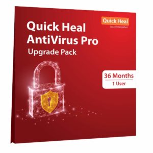 Quick Heal Antivirus Pro- Upgrade/Renewal Pack - 1 User, 3 Years