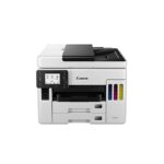 Canon MAXIFY GX7070 All-in-One (with FAX) Wireless Ink Tank (Colour) Business Printer for High Volume Document Printing, White and Black, Standard