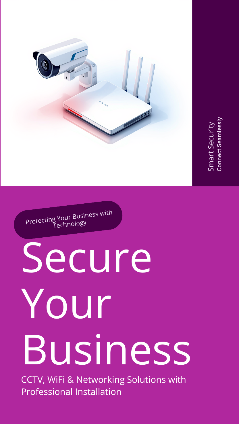 Secure and Connect Your Business - CCTV Networking Mobile Banner Secure and Connect Your Business - CCTV WiFi Networking Solutions with Professional Installation in Ahmedabad - Mobile Banner