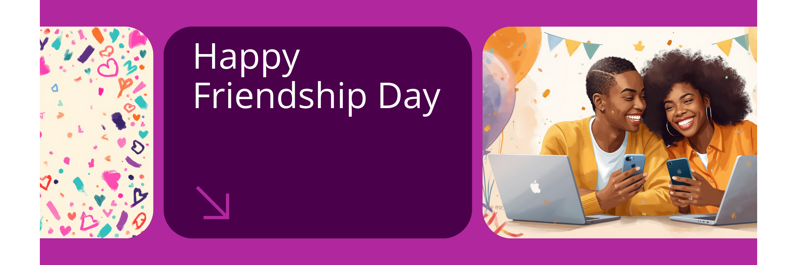 Happy Friendship Day - Friends Forever banner