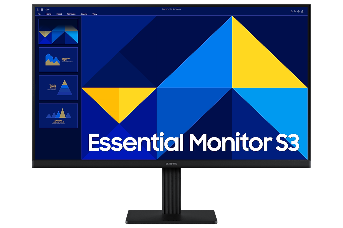 Samsung Essential Monitor S3 24 inch FHD IPS 100Hz LS24D300GAWXXL Full HD LED Monitor Black